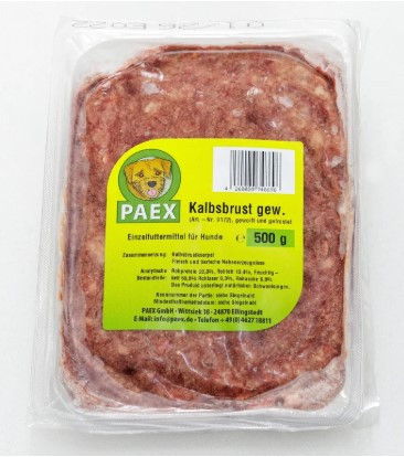 Telecí hrudí mleté 0,5kg PAEX 